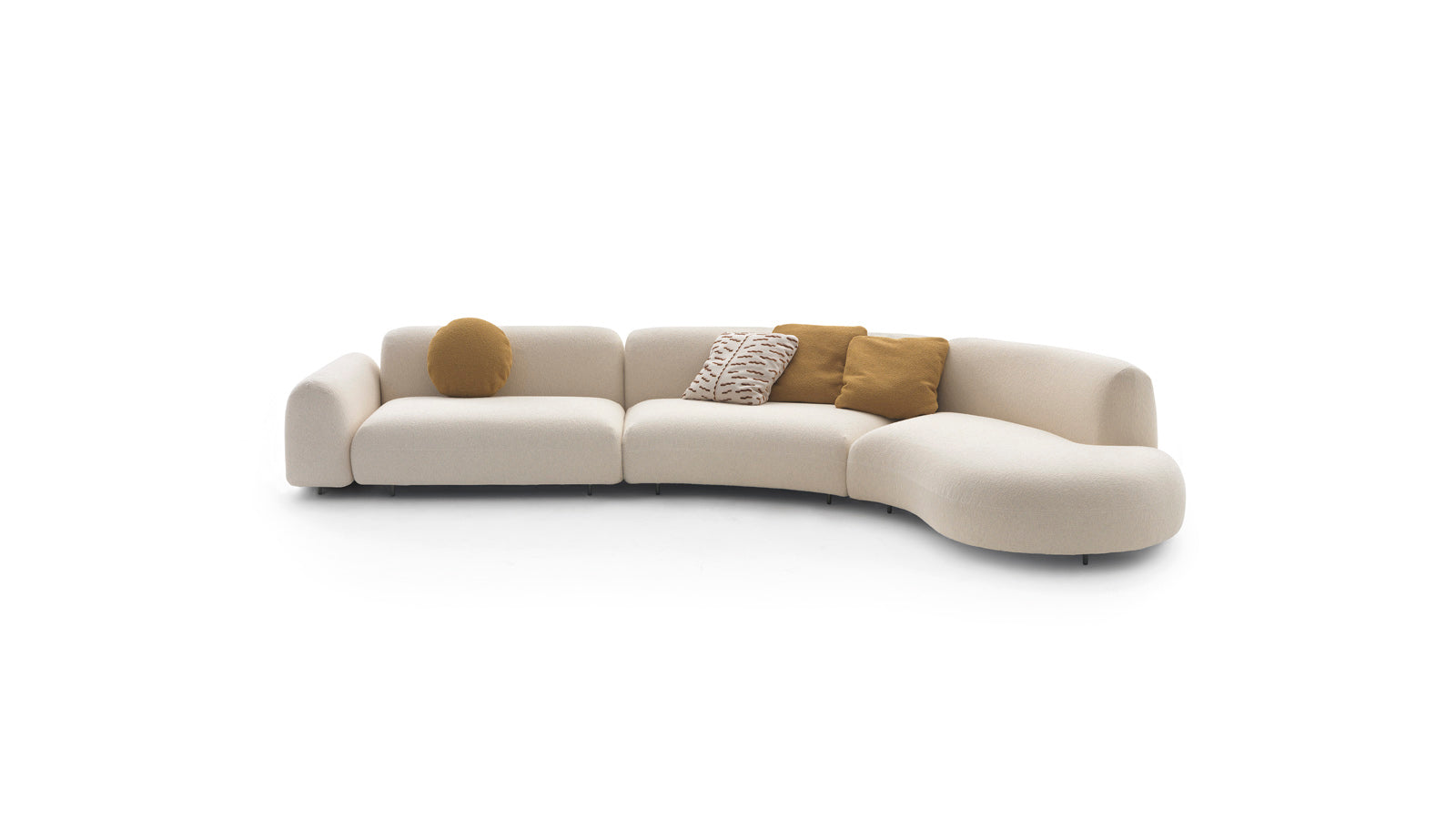 Tokio Modular curved fabric sofa