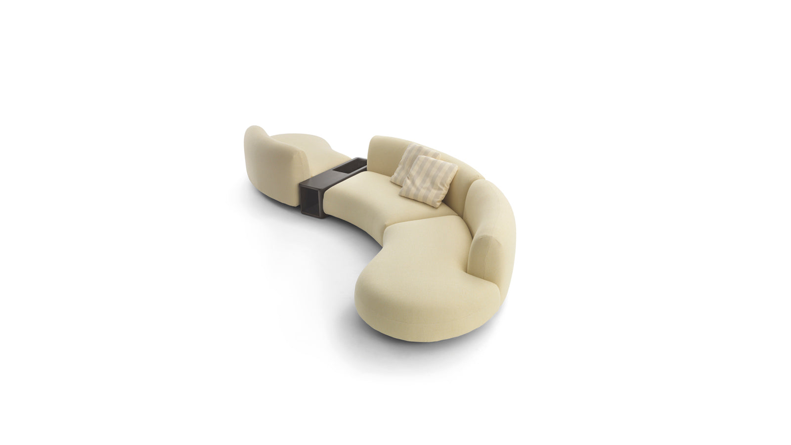 Tokio Modular curved fabric sofa