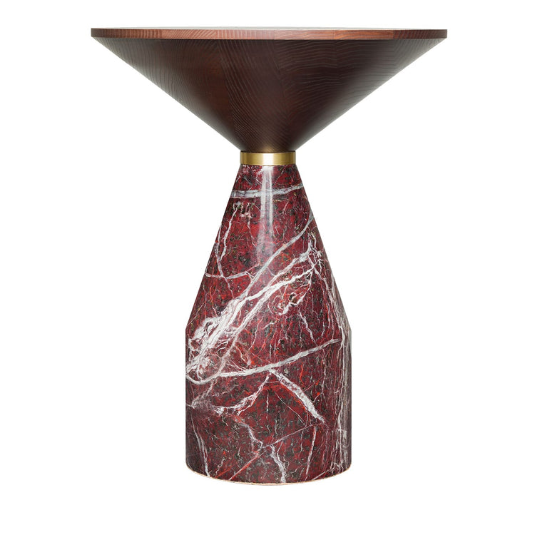 Red Cino Marble Side Table