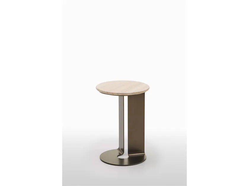 KYLE Round marble side table