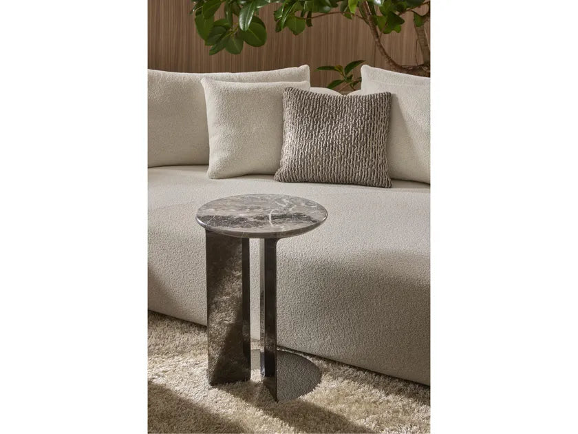 KYLE Round marble side table