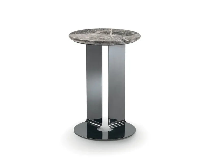 KYLE Round marble side table