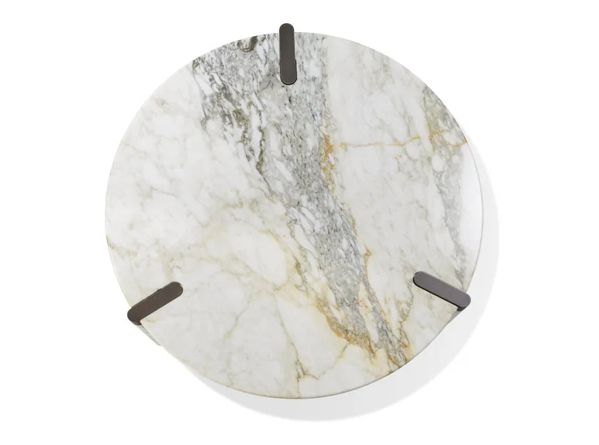 OTTANTA Low round marble coffee table