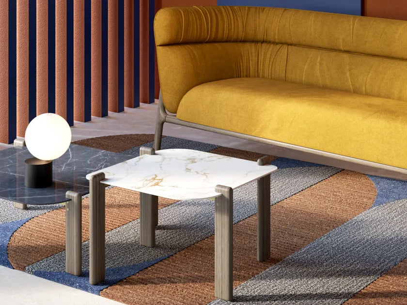 ROSIE Square porcelain stoneware coffee table