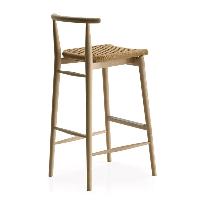 Jens High rope stool with footrest