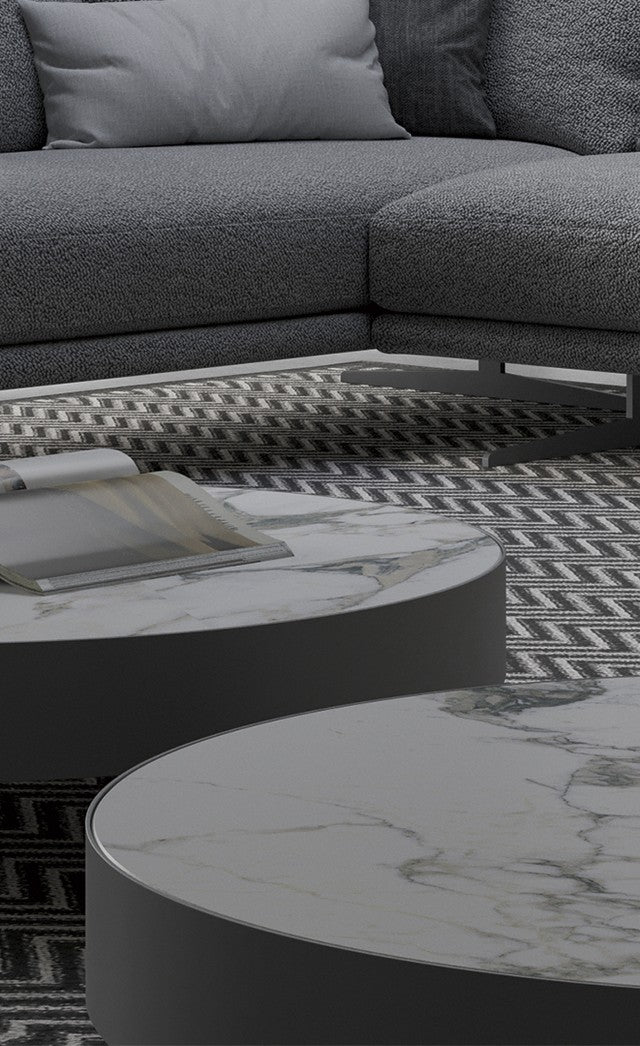 JAZZ Low rectangular ceramic coffee table