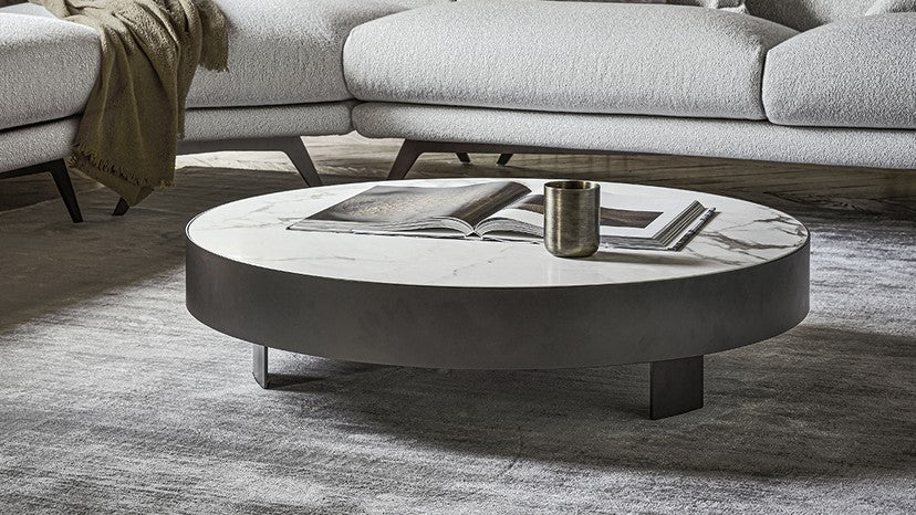 JAZZ Low rectangular ceramic coffee table