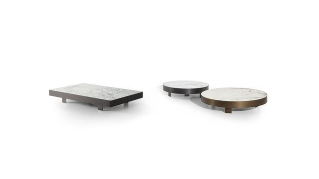 JAZZ Low rectangular ceramic coffee table