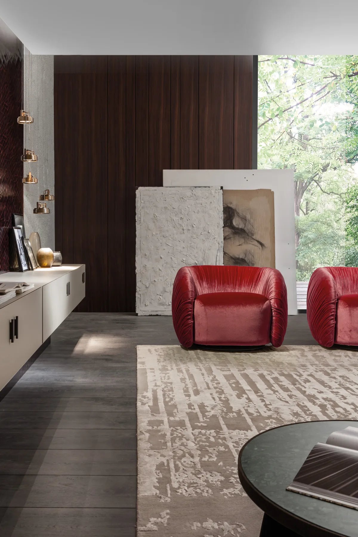 Drape Swivel Armchair