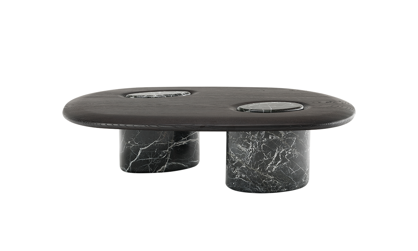Rita Oak Marble Stub Coffee Table