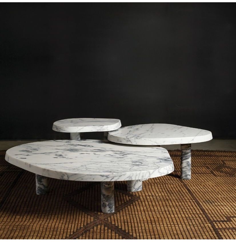 Paloma Editions Constantin Coffee Table Arabescato Marble