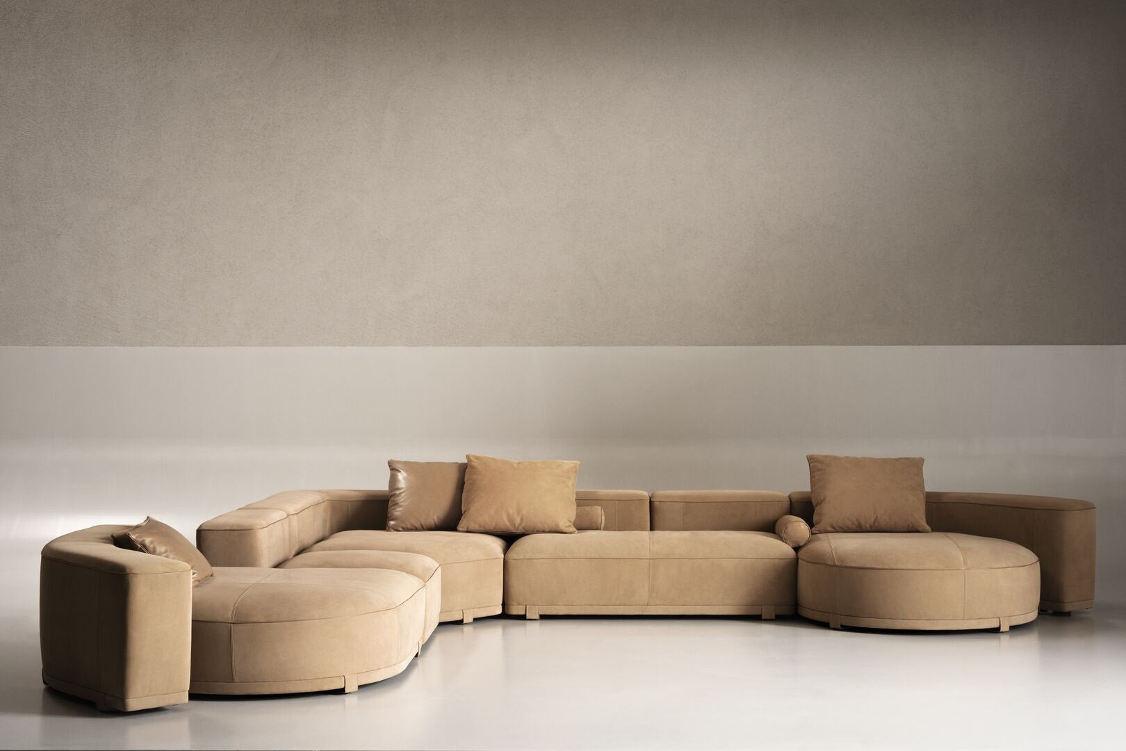 JULIETTE Modular leather sofa