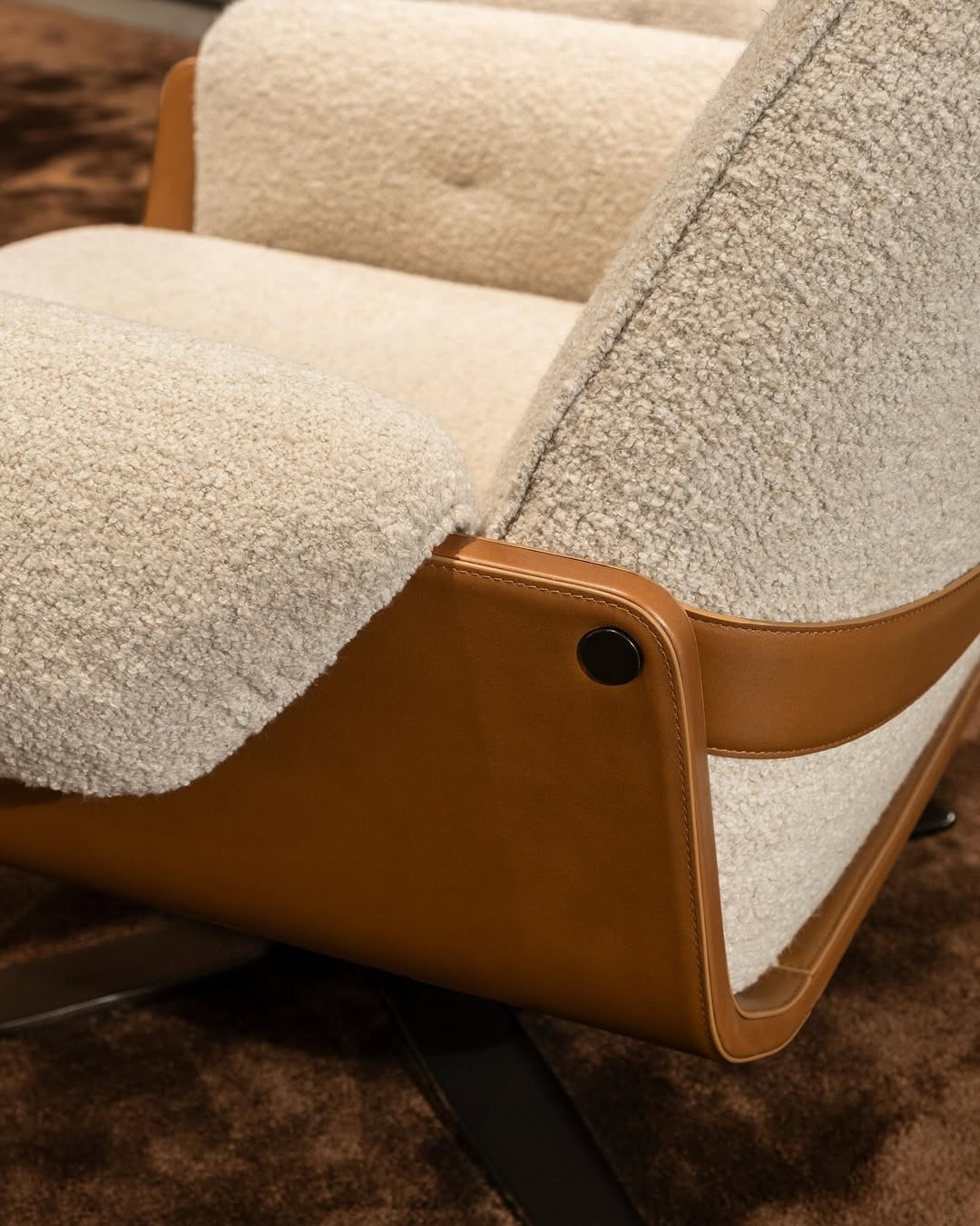 Laurel Swivel Lounge Armchair And Ottoman