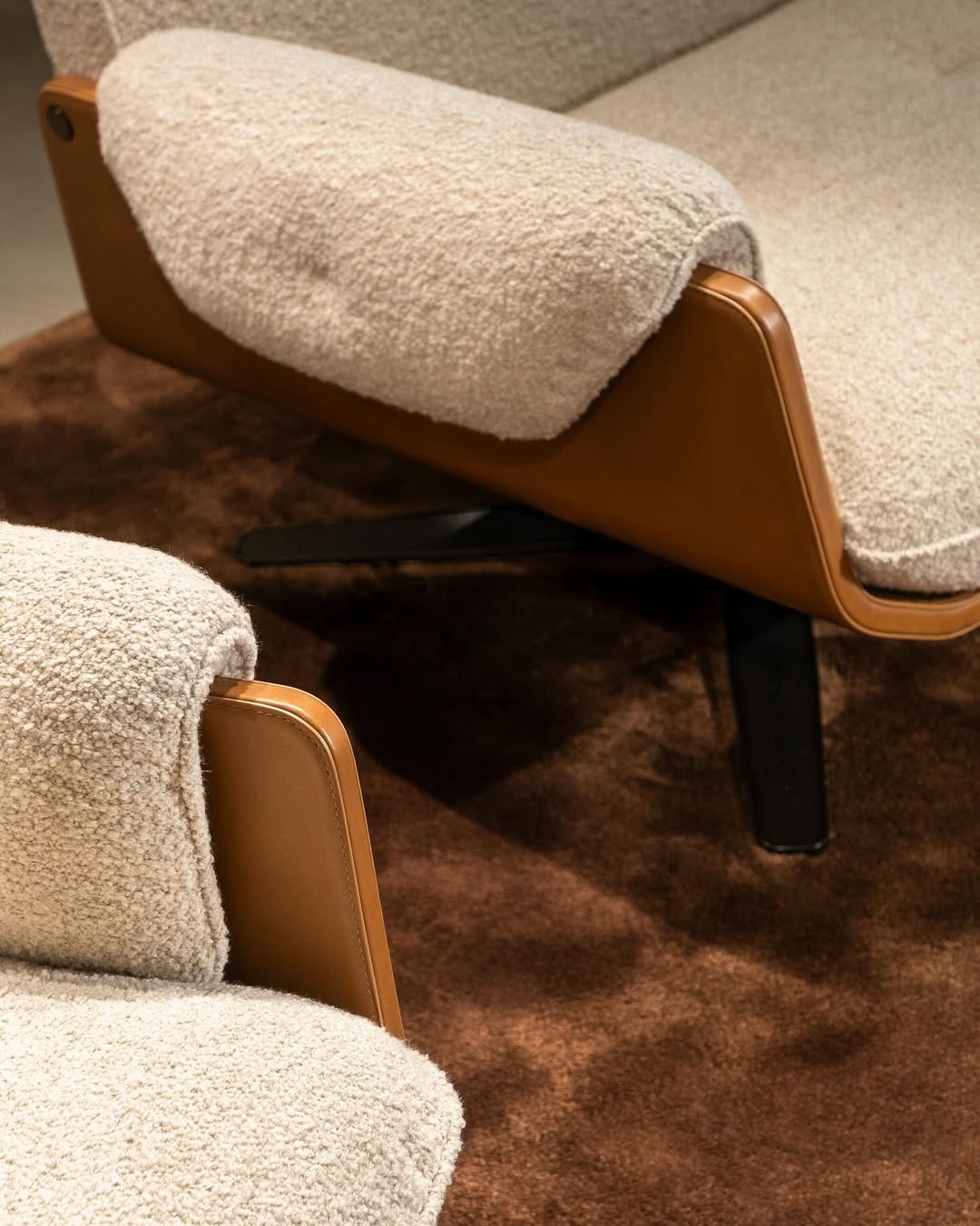 Laurel Swivel Lounge Armchair And Ottoman