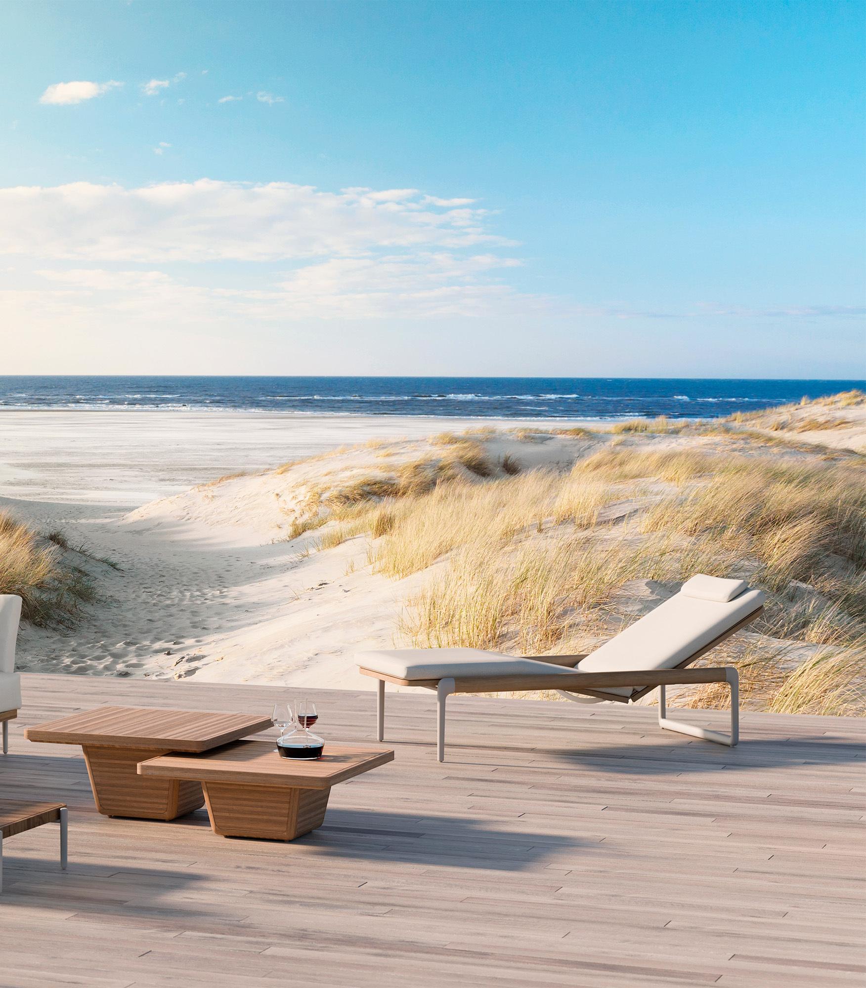Flex Teak Sunbed Outdoor