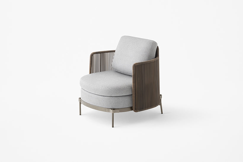 Minotti Tape Cord Armchair Sofa Outdoor