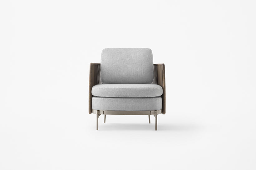 Minotti Tape Cord Armchair Sofa Outdoor