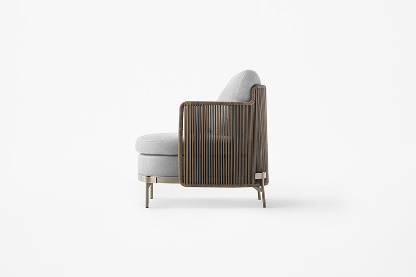 Minotti Tape Cord Armchair Sofa Outdoor