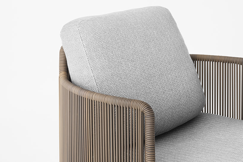 Minotti Tape Cord Armchair Sofa Outdoor
