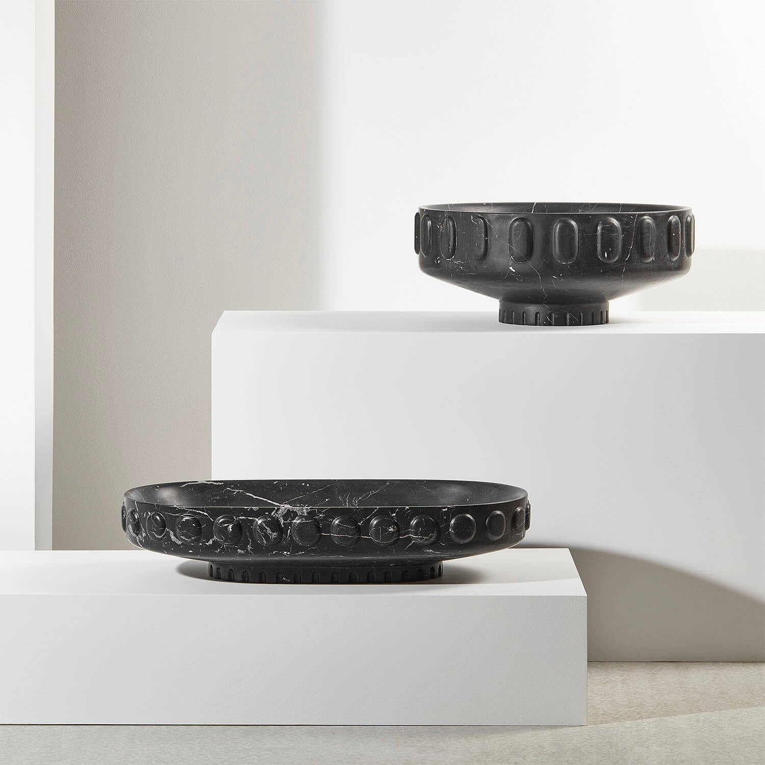 Aurelia Eclipse Marble Platter Tray