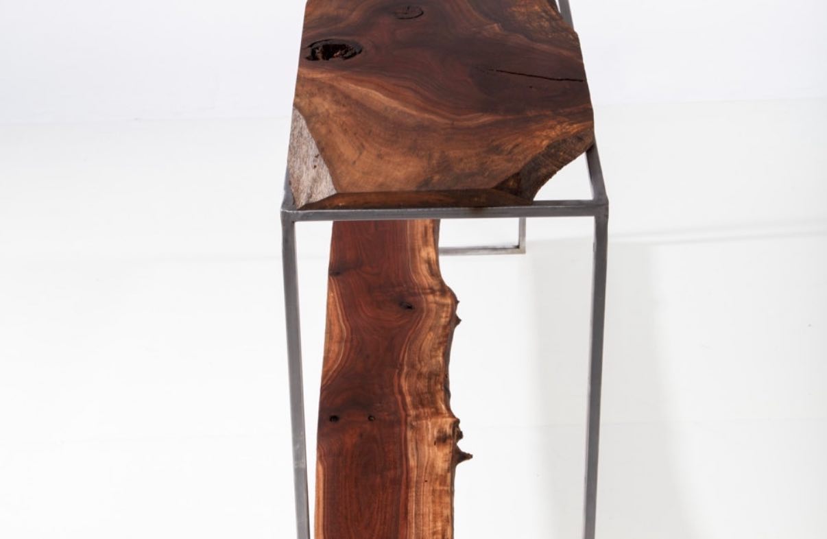 Russel Two-Rack Live Edge Console