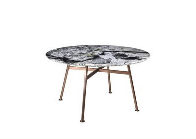 The Yutapi Ice Jade Marble & Metal Dining Table