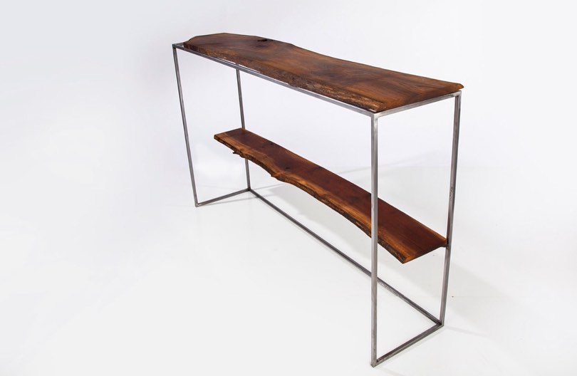 Russel Two-Rack Live Edge Console