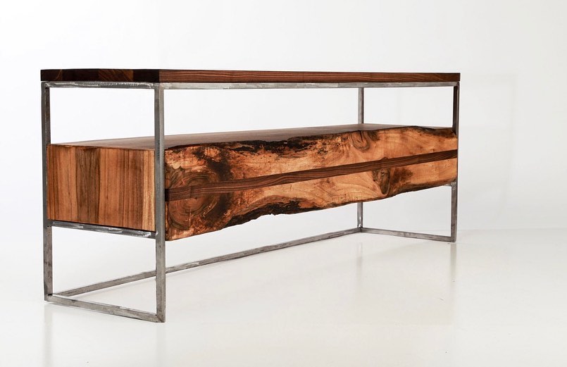 Russel Drawer Live Edge Media Console