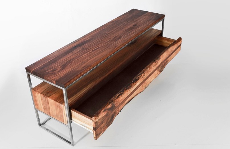 Russel Drawer Live Edge Media Console