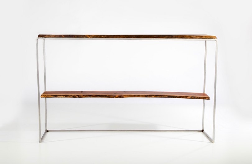 Russel Two-Rack Live Edge Console