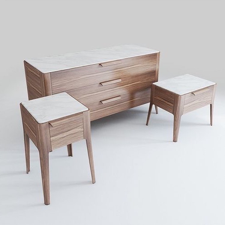 Ziggy Marble Chest Drawer Dresser Table