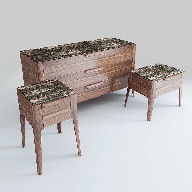 Ziggy Marble Chest Drawer Dresser Table