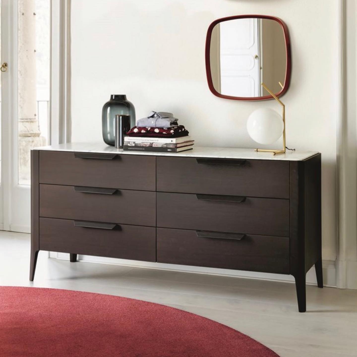 Ziggy Marble Chest Drawer Dresser Table