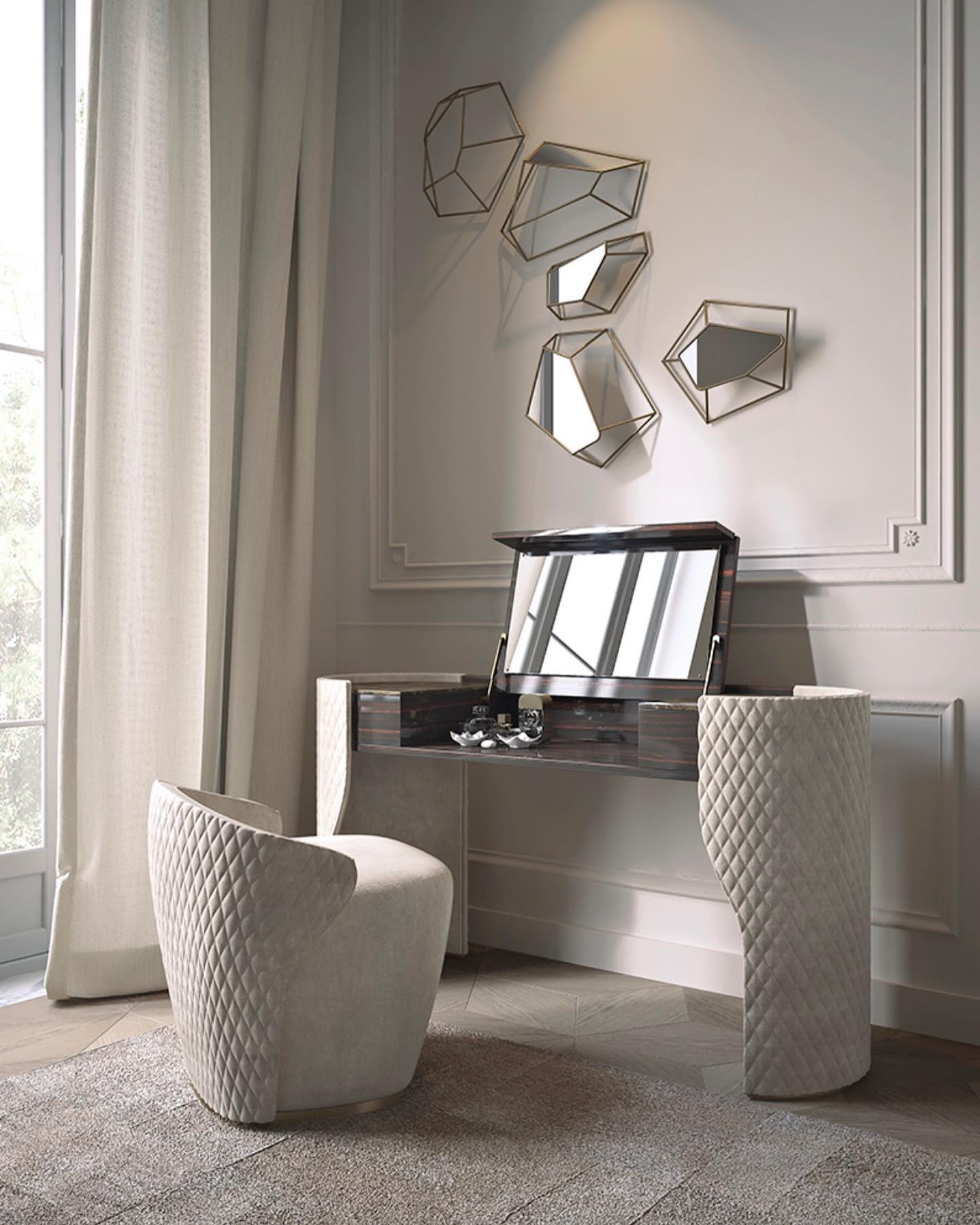 Nubuck Dresser Vanity Console