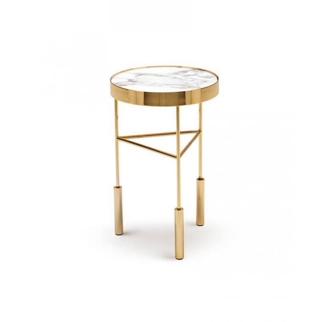 Sirius Marble Low Side Table