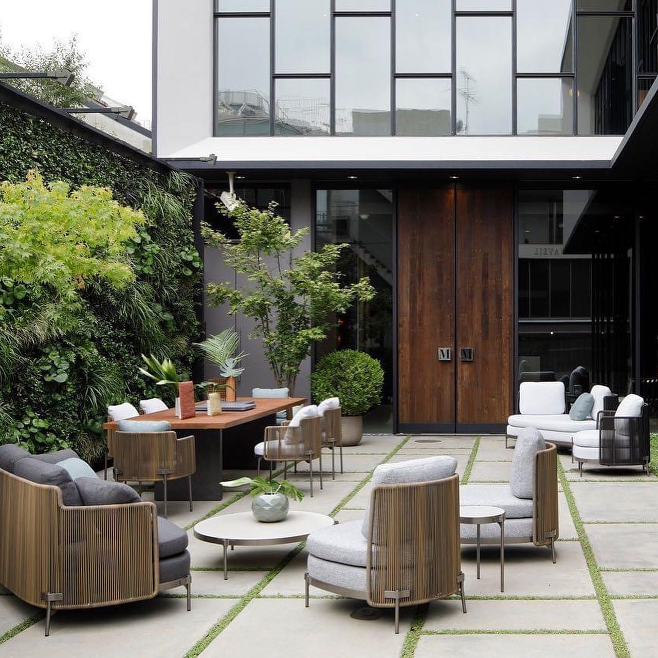 Minotti Tape Cord Armchair Sofa Outdoor