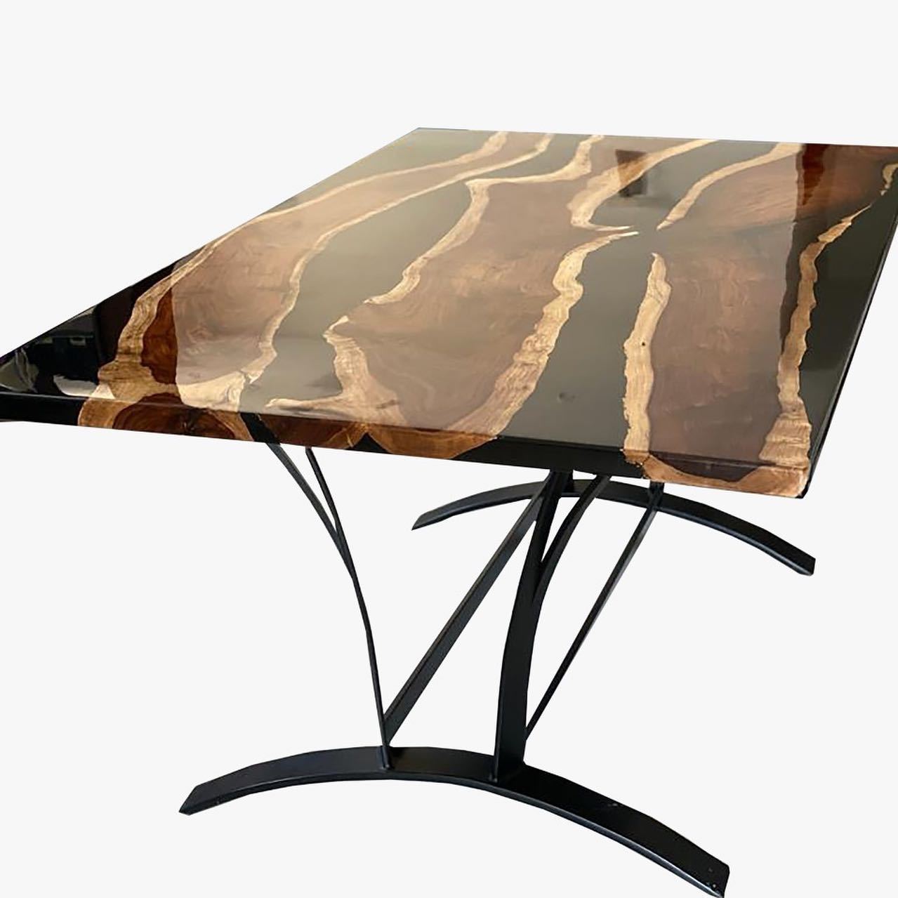 Arch Epoxy Resin Dining Table