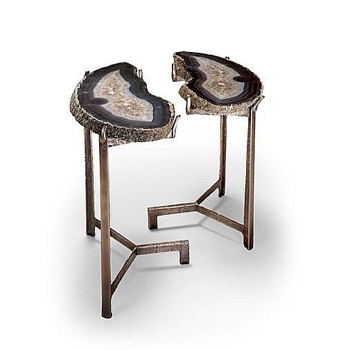 Geode Kidney Live edge  Side End table/Each