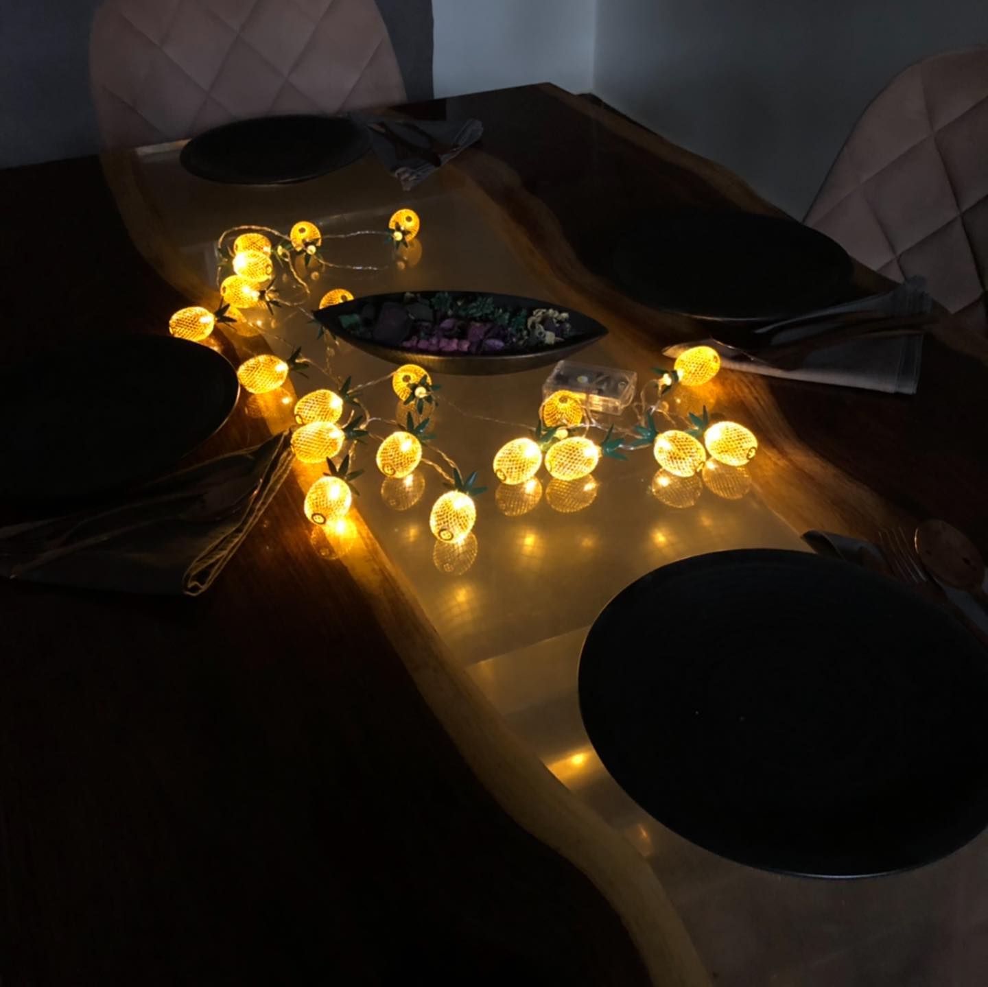 Hermès Epoxy Resin Live Edge Dining Table