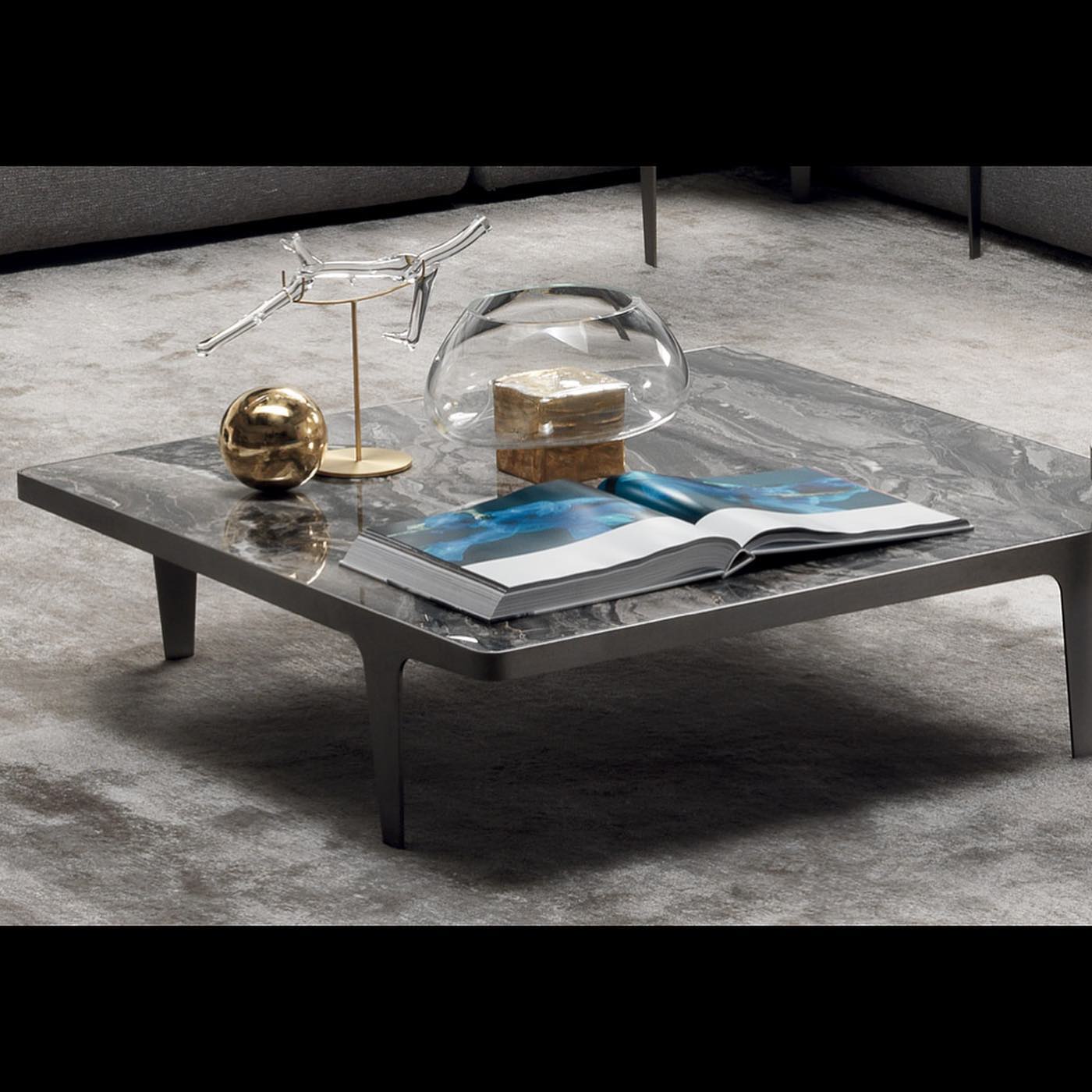 Harmony Metal & Marble Coffee Table