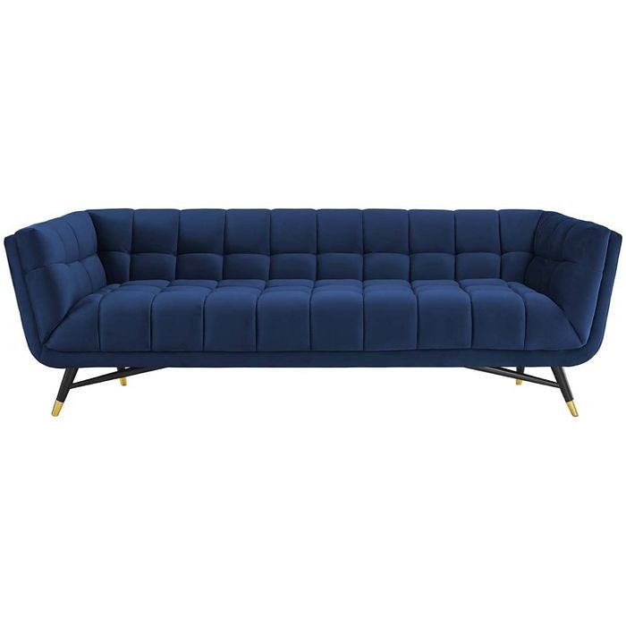 Claris Mid-Century Modern Chesterfield Sofa