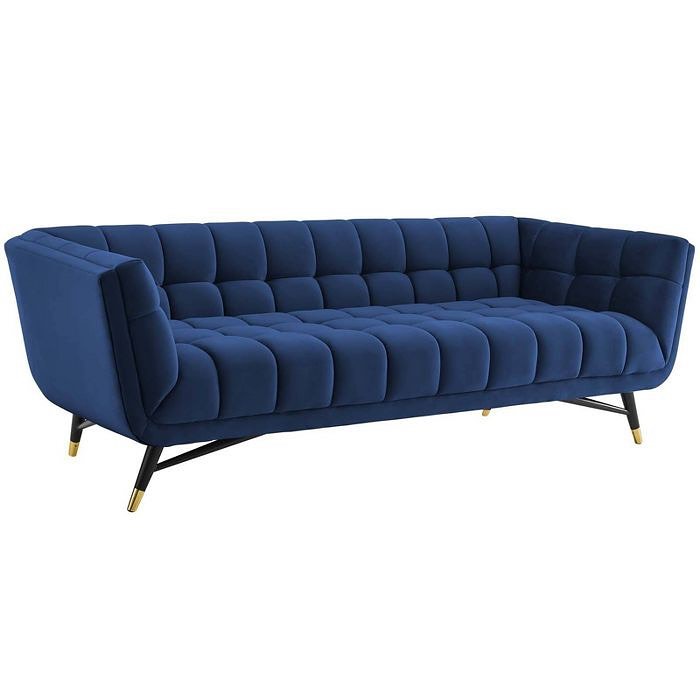 Claris Mid-Century Modern Chesterfield Sofa