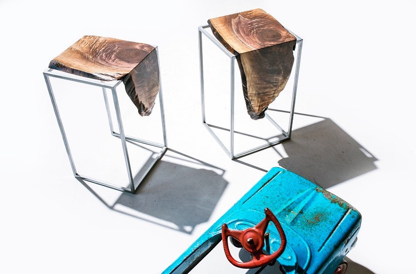 Russel Waterfall live edge side tables