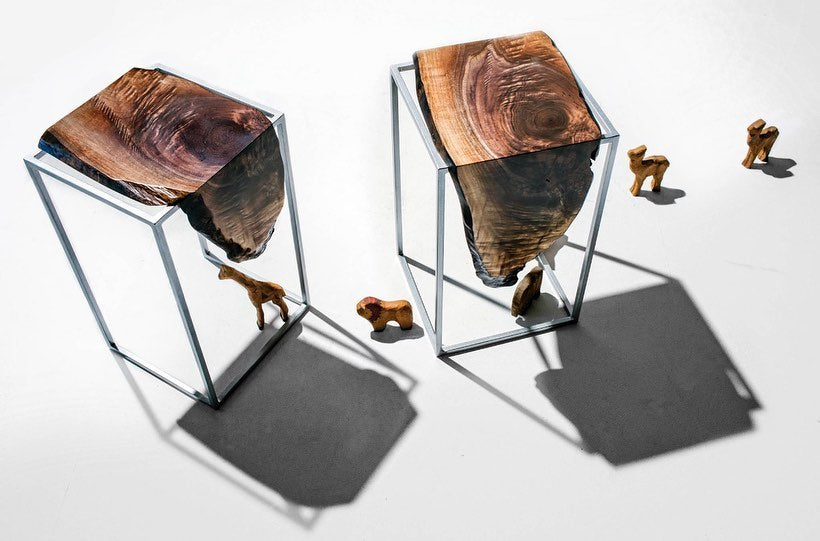 Russel Waterfall live edge side tables