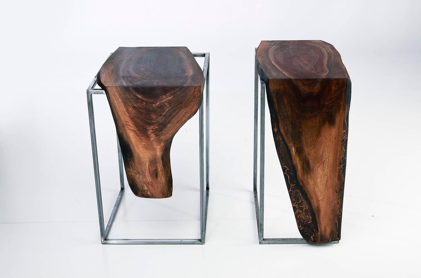 Russel Waterfall live edge side tables