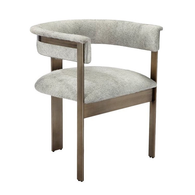 Darcy Hide Steel Dining Chair