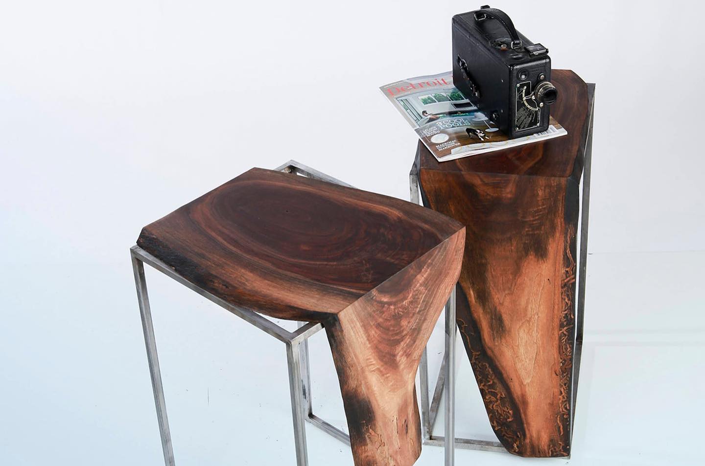 Russel Waterfall live edge side tables