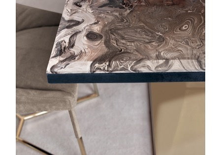 Omotesando Brass Marble Dining Table