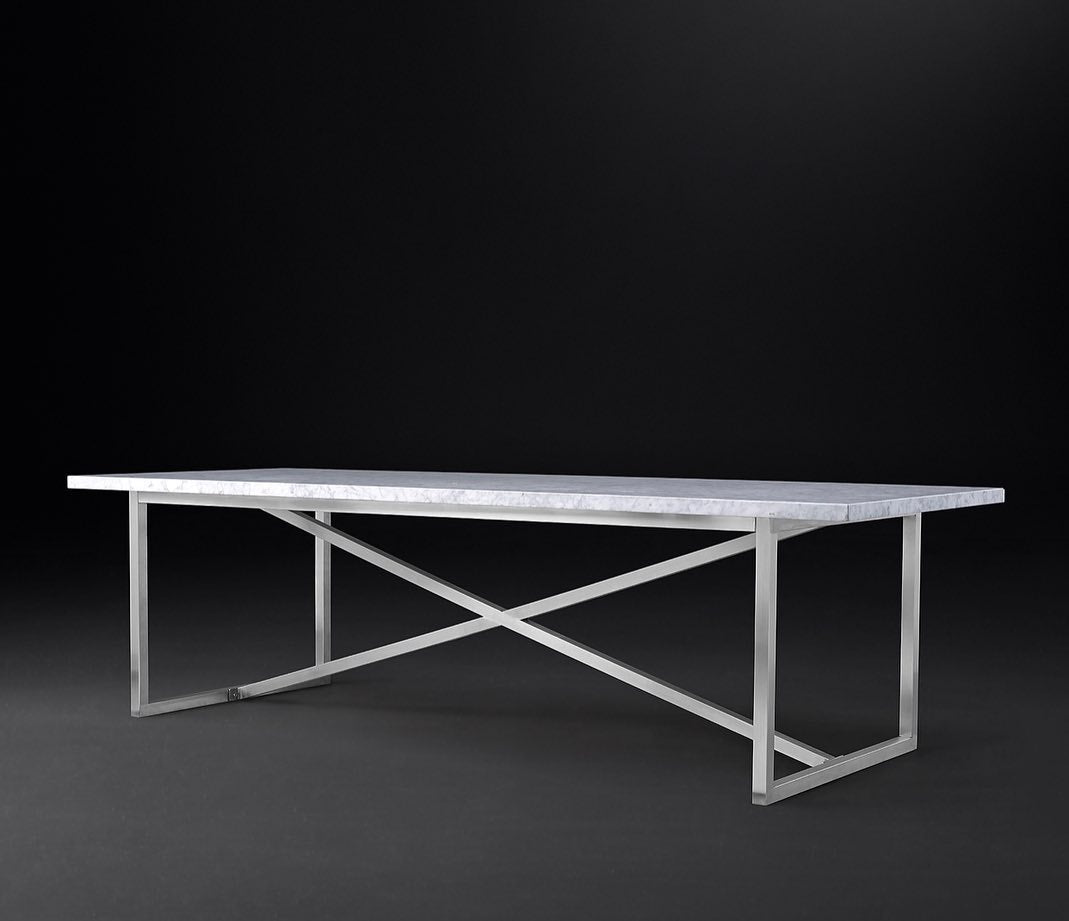 Torano Marble & Metal Dining Table