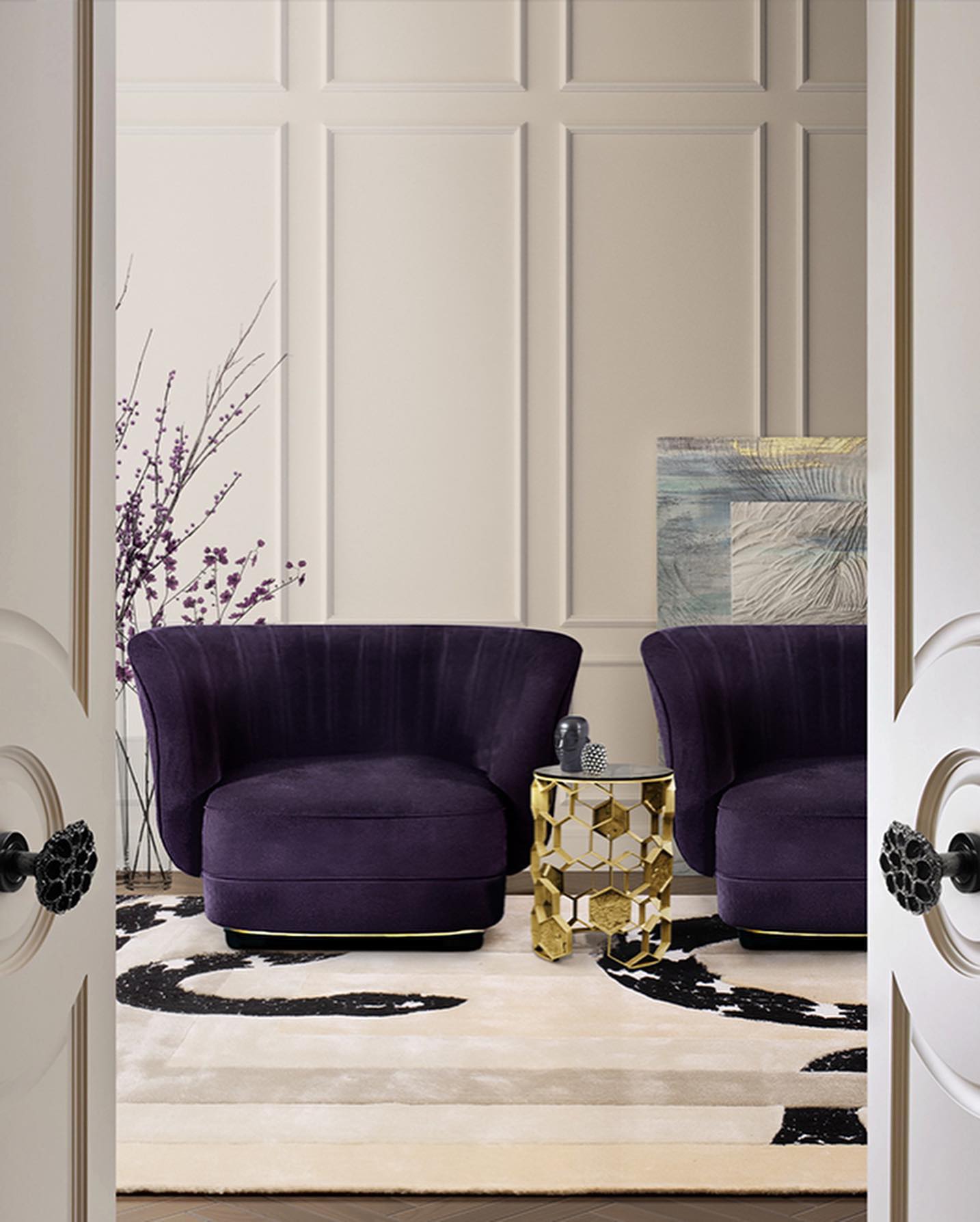 Manuka Hex Element Mesh Side Table